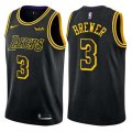 Los Angeles Lakers #3 Corey Brewer Authentic Black City Edition NBA Jersey