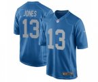 Detroit Lions #13 T.J. Jones Game Blue Alternate Football Jersey