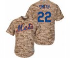 New York Mets Dominic Smith Authentic Camo Alternate Cool Base Baseball Player Jersey
