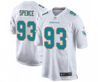 Miami Dolphins #93 Akeem Spence Game White Football Jersey