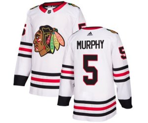 Chicago Blackhawks #5 Connor Murphy Authentic White Away NHL Jersey
