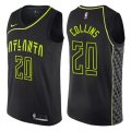 Atlanta Hawks #20 John Collins Authentic Black NBA Jersey - City Edition