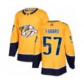Nashville Predators #57 Dante Fabbro Authentic Gold Home Hockey Jersey