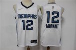 Memphis Grizzlies #12 Ja Morant White Nike 75th Anniversary Diamond 2021 Stitched Jersey