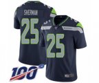 Seattle Seahawks #25 Richard Sherman Navy Blue Team Color Vapor Untouchable Limited Player 100th Season Football Jersey