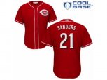 Cincinnati Reds #21 Reggie Sanders Authentic Red Alternate Cool Base MLB Jersey
