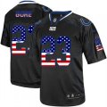 Indianapolis Colts #23 Frank Gore Elite Black USA Flag Fashion NFL Jersey