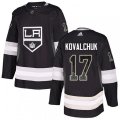 Los Angeles Kings #17 Ilya Kovalchuk Black Home Authentic Drift Fashion Stitched NHL Jersey