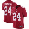New York Giants #24 James Bradberry Red Alternate Stitched NFL Vapor Untouchable Limited Jersey