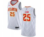 Atlanta Hawks #25 Alex Len Authentic White Basketball Jersey - Association Edition