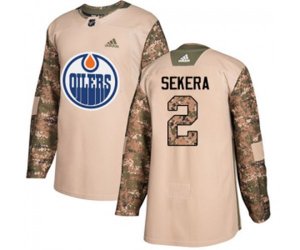 Edmonton Oilers #2 Andrej Sekera Authentic Camo Veterans Day Practice NHL Jersey