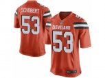 Cleveland Browns #53 Joe Schobert Game Orange Alternate NFL Jersey