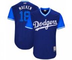 Los Angeles Dodgers #18 Kenta Maeda Maeken Authentic Navy Blue 2017 Players Weekend Baseball Jersey