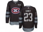 Montreal Canadiens #23 Bob Gainey Authentic Black 1917-2017 100th Anniversary NHL Jersey