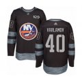 New York Islanders #40 Semyon Varlamov Authentic Black 1917-2017 100th Anniversary Hockey Jersey