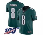 Philadelphia Eagles #8 Clayton Thorson Midnight Green Team Color Vapor Untouchable Limited Player 100th Season Football Jersey