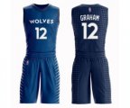 Minnesota Timberwolves #12 Treveon Graham Swingman Blue Basketball Suit Jersey