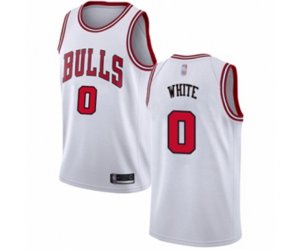 Chicago Bulls #0 Coby White Swingman White Basketball Jersey - Association Edition
