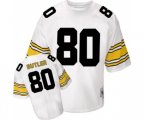 Pittsburgh Steelers #80 Jack Butler White Authentic Throwback Football Jersey