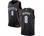 Brooklyn Nets #8 Spencer Dinwiddie Authentic Black NBA Jersey - 2018-19 City Edition