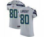 Seattle Seahawks #80 Steve Largent Grey Alternate Vapor Untouchable Elite Player Football Jersey