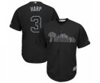 Philadelphia Phillies #3 Bryce Harper Harp Authentic Black 2019 Players Weekend Baseball Jersey