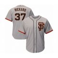 San Francisco Giants #37 Joey Rickard Grey Alternate Flex Base Authentic Collection Baseball Player Jersey