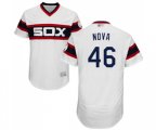 Chicago White Sox #46 Ivan Nova White Alternate Flex Base Authentic Collection Baseball Jersey