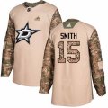 Dallas Stars #15 Bobby Smith Authentic Camo Veterans Day Practice NHL Jersey