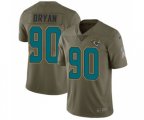 Jacksonville Jaguars #90 Taven Bryan Limited Olive 2017 Salute to Service Football Jersey