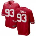 San Francisco 49ers #93 D.J. Jones Nike Scarlet Vapor Limited Player Jersey