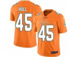 Miami Dolphins #45 Mike Hull Limited Orange Rush Vapor Untouchable NFL Jersey