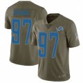 Detroit Lions #97 Akeem Spence Limited Olive 2017 Salute to Service NFL Jersey