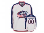 Columbus Blue Jackets Customized White Road Stitched Hockey Jerseys