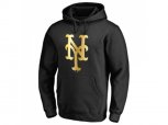 New York Mets Gold Collection Pullover Hoodie Black