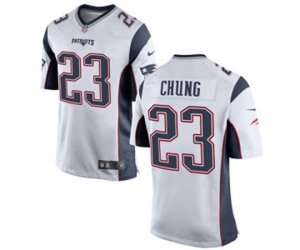New England Patriots #23 Patrick Chung Game White Football Jersey