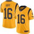 Los Angeles Rams #16 Jared Goff Limited Gold Rush Vapor Untouchable NFL Jersey