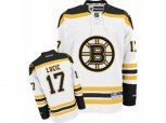 Reebok Boston Bruins #17 Milan Lucic Authentic White Away NHL Jersey
