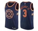 New York Knicks #3 Tim Hardaway Jr. Authentic Navy Blue NBA Jersey - City Edition
