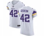 Minnesota Vikings #42 Ben Gedeon White Vapor Untouchable Elite Player Football Jersey