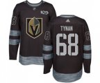 Vegas Golden Knights #68 T.J. Tynan Authentic Black 1917-2017 100th Anniversary NHL Jersey