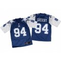 Dallas Cowboys #94 Randy Gregory Elite Navy White Throwback NFL Jersey