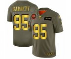 Cleveland Browns #95 Myles Garrett Olive Gold 2019 Salute to Service Limited Football Jersey