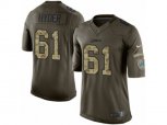 Detroit Lions #61 Kerry Hyder Limited Green Salute to Service NFL Jersey