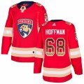 Florida Panthers #68 Mike Hoffman Authentic Red Drift Fashion NHL Jersey