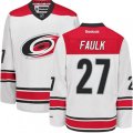 Carolina Hurricanes #27 Justin Faulk Authentic White Away NHL Jersey