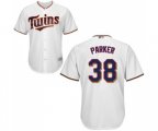 Minnesota Twins #38 Blake Parker Replica White Home Cool Base Baseball Jersey