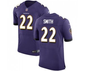 Baltimore Ravens #22 Jimmy Smith Elite Purple Team Color Football Jersey