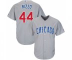 Chicago Cubs #44 Anthony Rizzo Replica Grey Road Cool Base Baseball Jersey