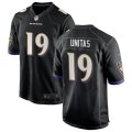 Baltimore Ravens Retired Player #19 Johnny Unitas Nike Black Vapor Limited Player Jersey